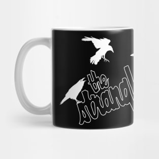 stranglers crows white outline Mug